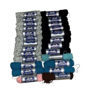 Bucilla Paradise Ban-Lon Knitting Yarn Bundle 26 Total